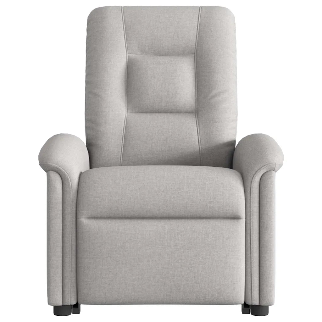 Poltrona Alzapersona Reclinabile Elettrica Grigi Nuvola Tessuto 3303283