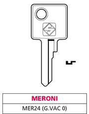 Silca CHIAVE OTTONE MER24 (G. VAC 0) MERONI 20.00 pz