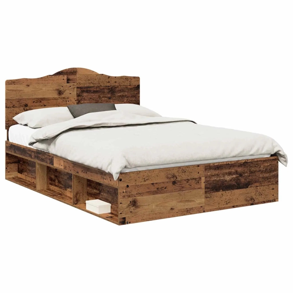 Struttura del letto Legno vecchio 140 x 190 cm Pino massello 3413315