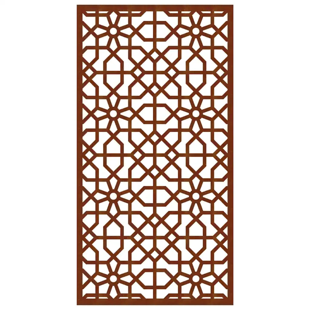 Decorazione Muro da Giardino 105x55 cm Moresco Acciaio Corten 824477