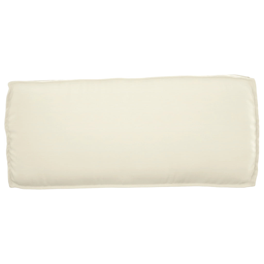 Cuscino per pallet per seduta/schienale Panna 120x50x12 cm Tessuto oxford