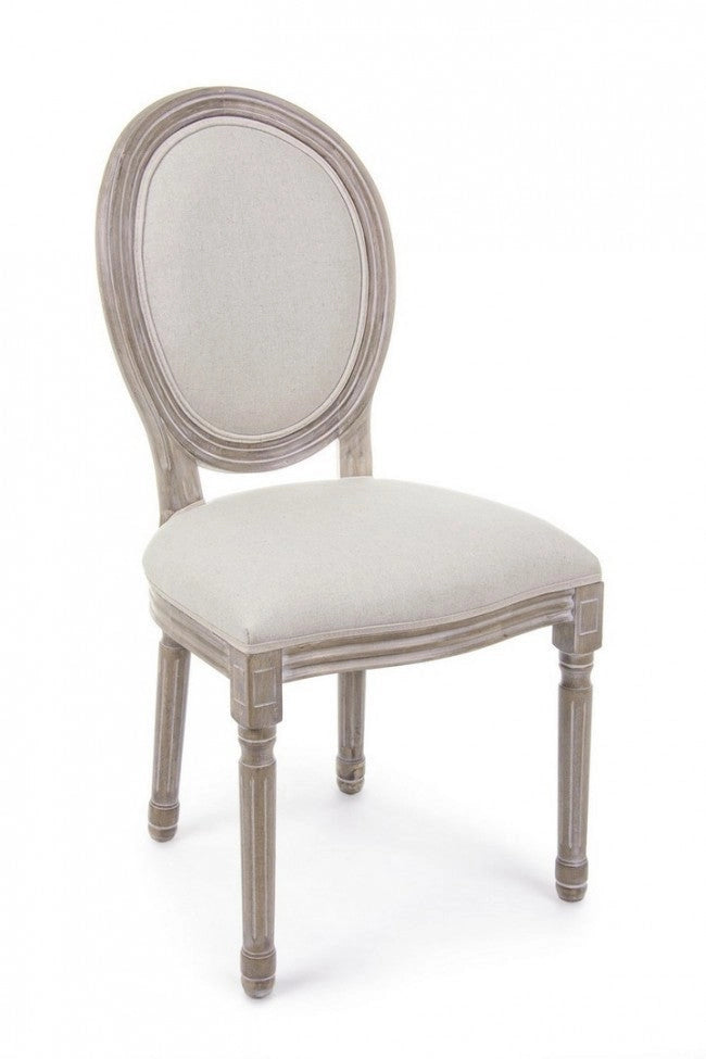 Set 2 Sedie 48x46x96h cm Mathilde Naturale