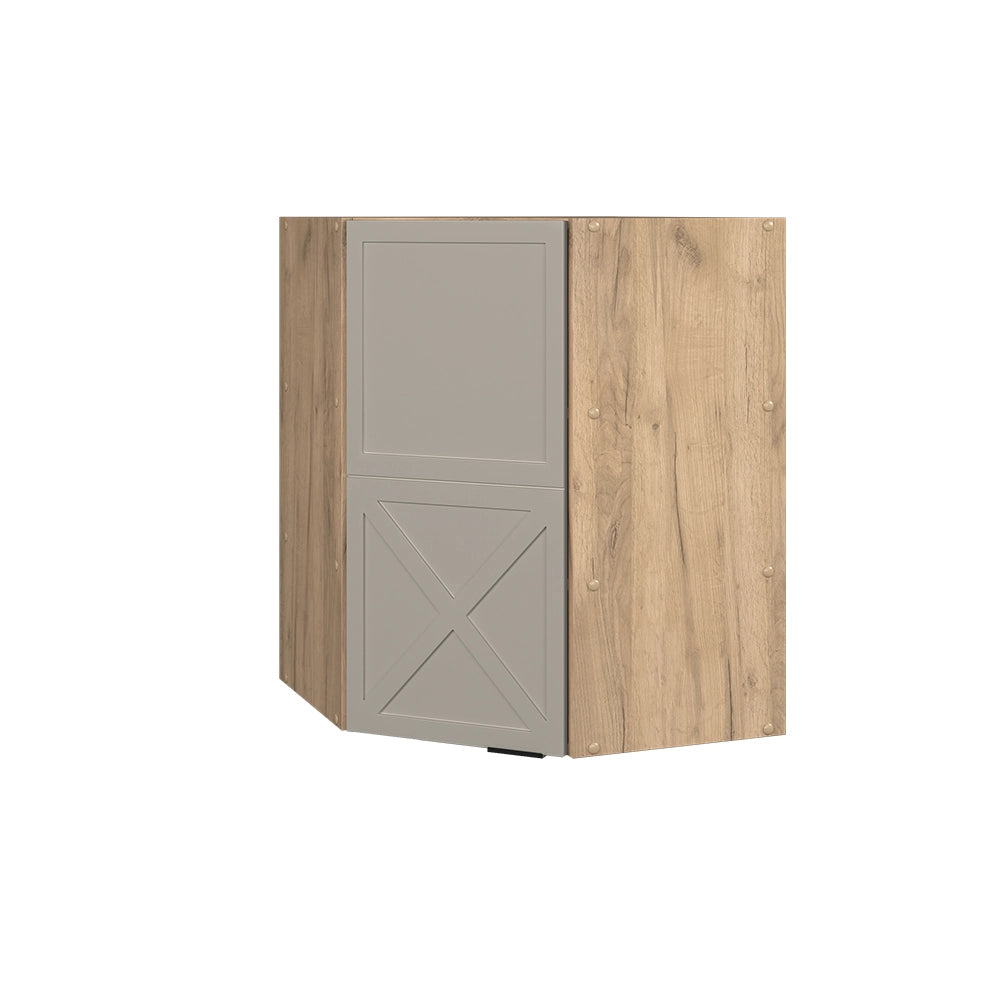 Vicco Mobile angolare da cucina GrigioBeige 57 cm