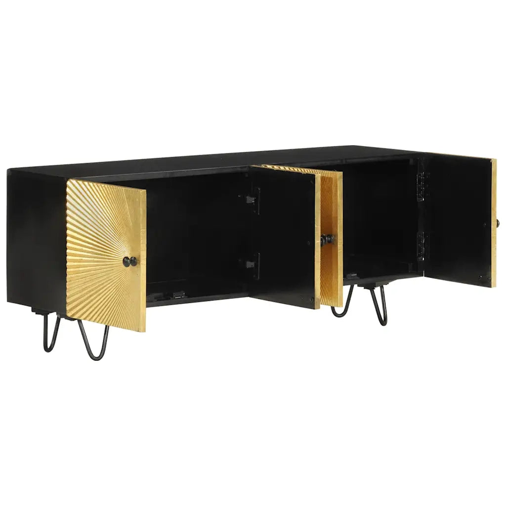 Mobile Porta TV 110x30x45 cm in Legno Massello di Mango 351625