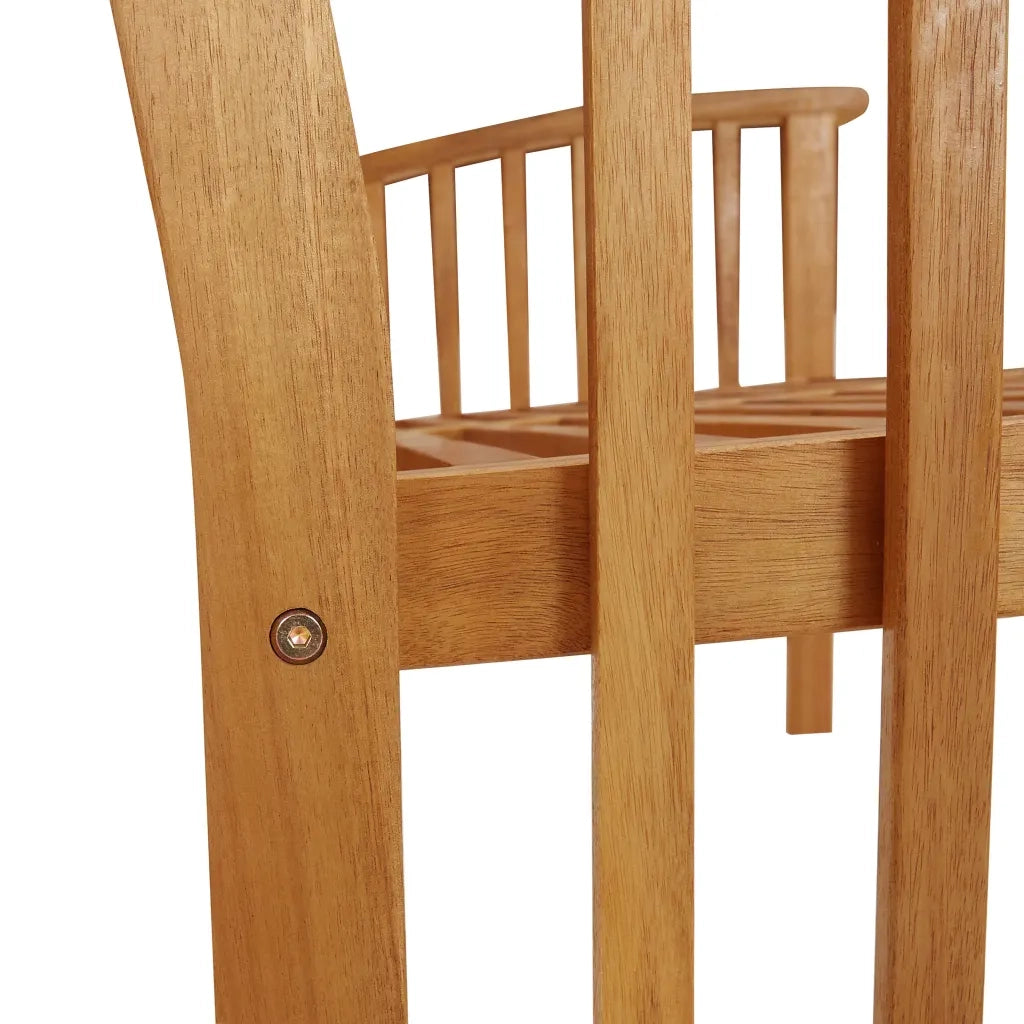 Panchina da Giardino 119 cm in Legno Massello d'Acacia 310259