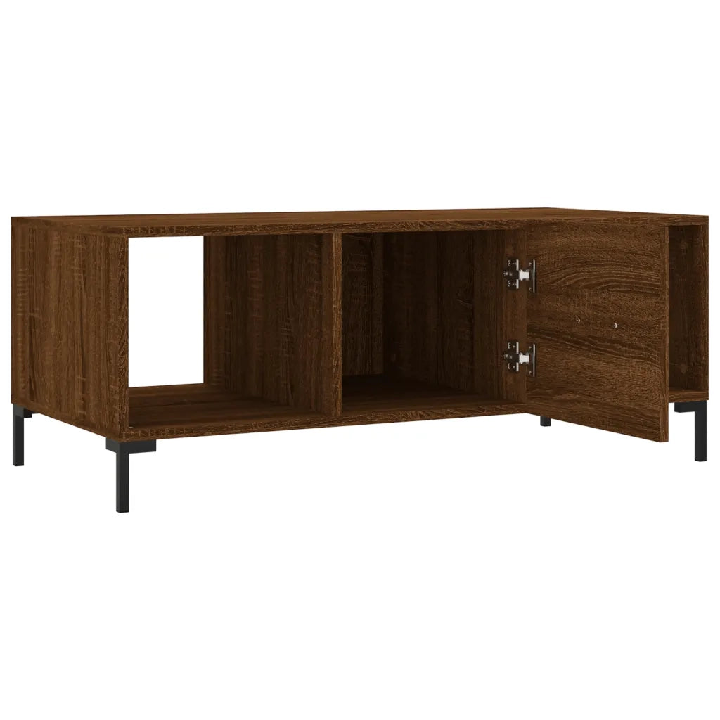 Tavolino Salotto Rovere Marrone 102x50x40 cm Legno Multistrato 829307