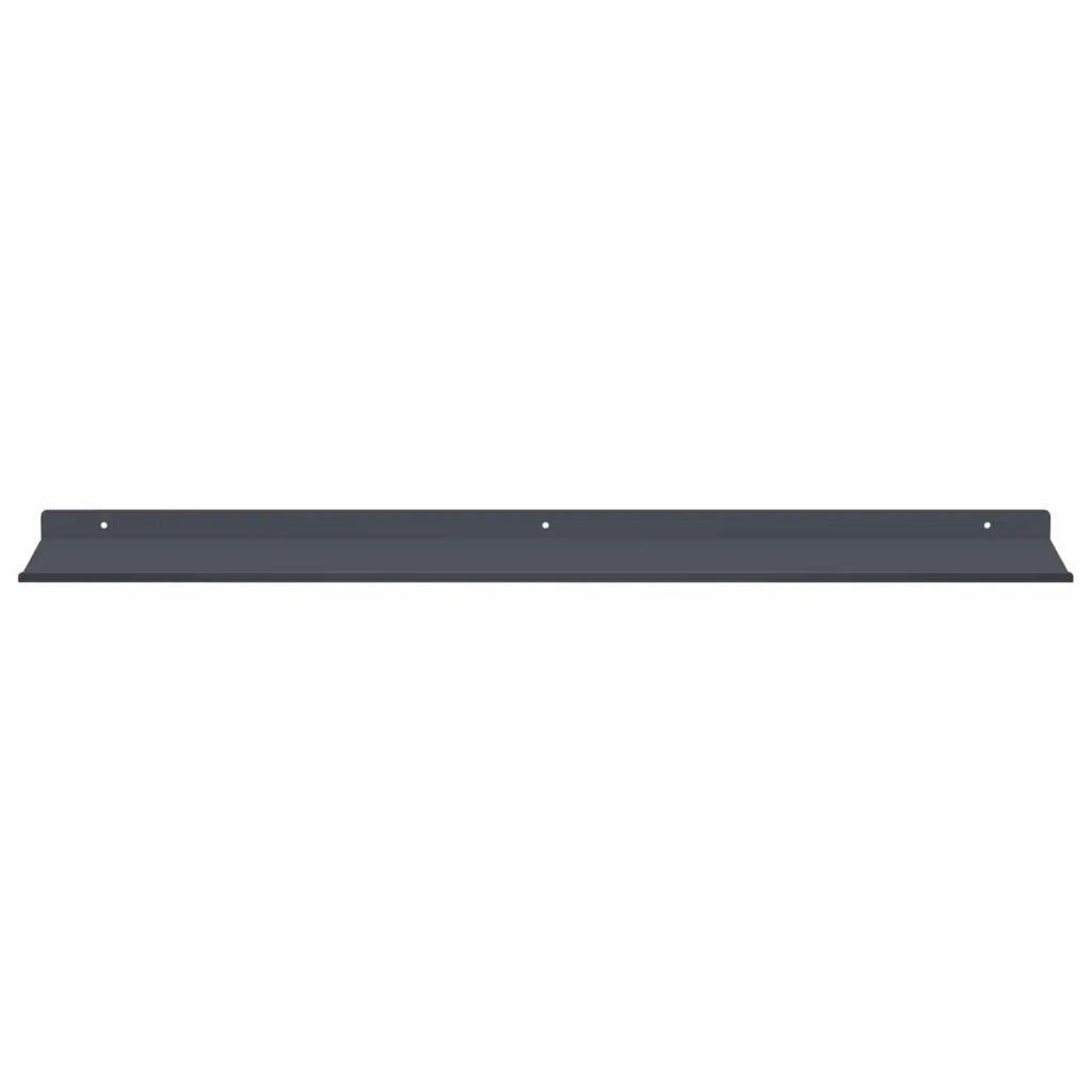 Mensola sospesa 4 pcs Antracite 80 x 18 x 2,5 cm Acciaio