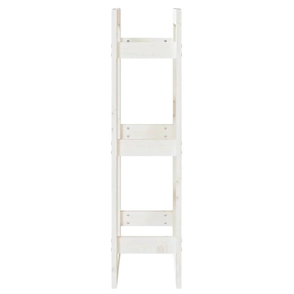 Portalegna portalegna organizer portaoggetti 41 x 25 x 100 cm legno di pino bianco 02_0045123