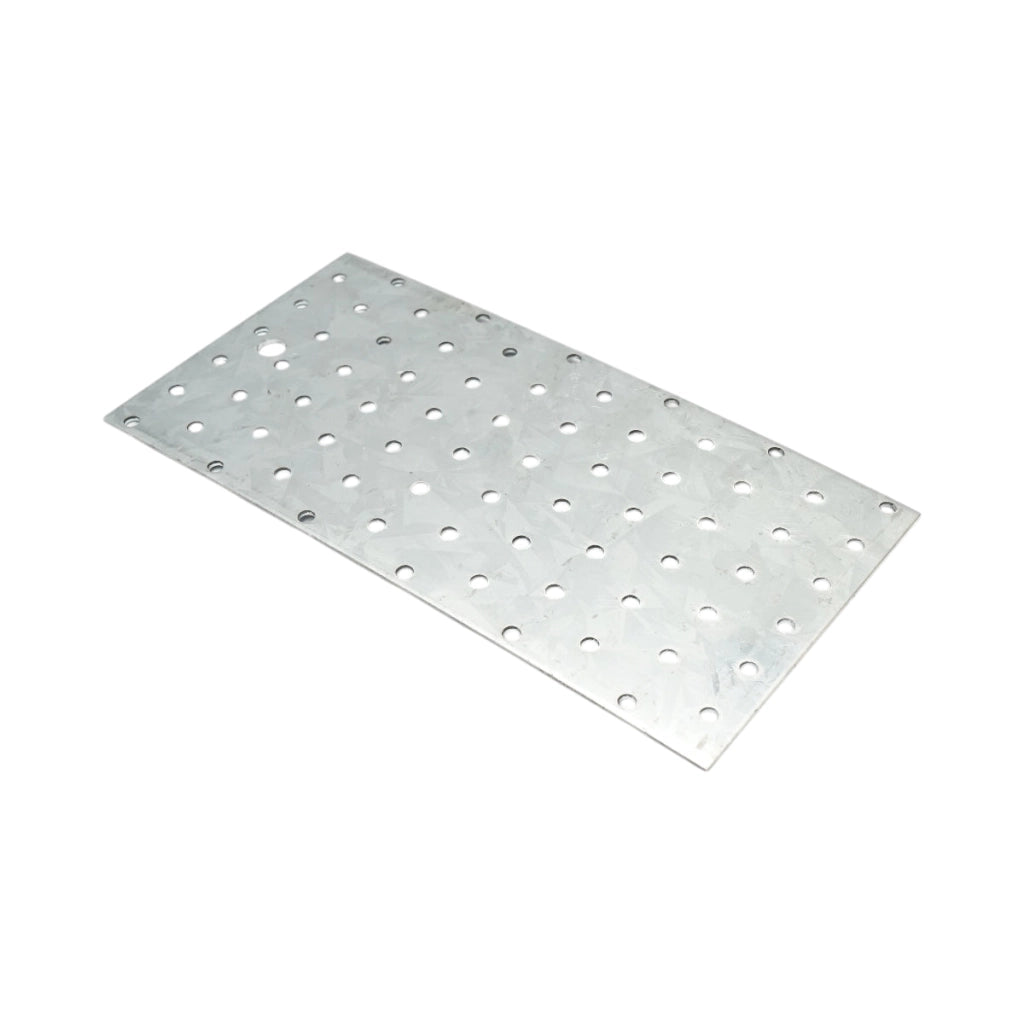 Piastra forata 120x240mm, spessore 2mm, acciaio zincato