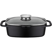 Teglia da forno - BAUMALU - 382983 - Rettangolare - Interno in ceramica - 33 x 21 cm