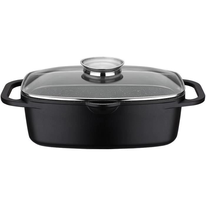 Teglia da forno - BAUMALU - 382983 - Rettangolare - Interno in ceramica - 33 x 21 cm