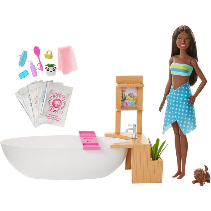 Barbie Wellness Playset Vasca da Bagno con Bambola Afroamericana Idea Regalo