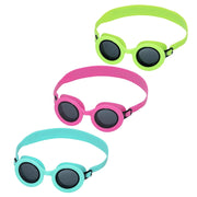 Trade Shop - Occhialini Da Nuoto Aquashades Per Bambini 3+ Anni Fascia Regolabile In Silicone 21178 -