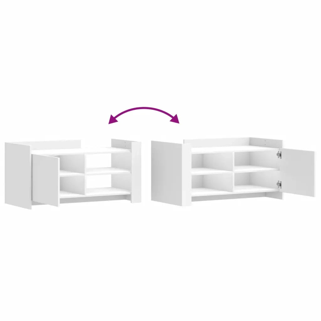 vidaXL Tavolino da Salotto Bianco 100x50x50 cm in Legno Multistrato