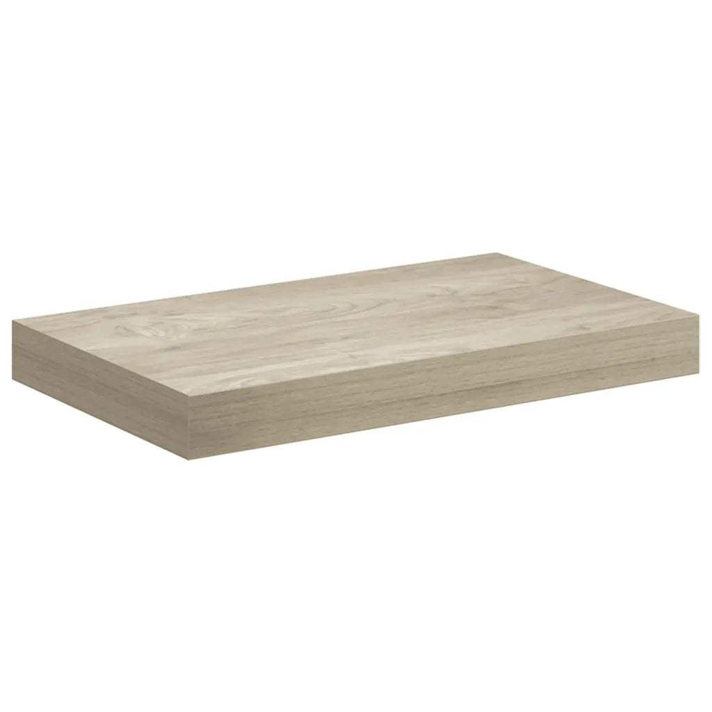 Scaffali a Parete 2 pz Rovere 40x23x3,8 cm in MDF 323869