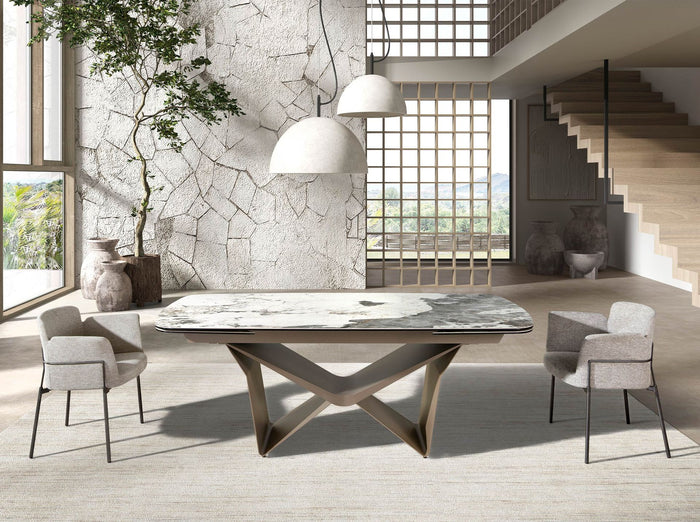 Sedia in tessuto grigio