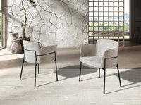 Sedia in tessuto grigio