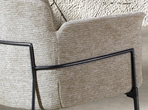 Sedia in tessuto grigio