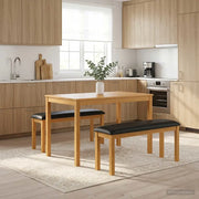 Panchina da pranzo 95 x 32 x 45 cm Legno di Quercia Massello 42039173