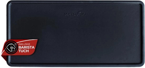 Mat di Barista Professionale in Silicone - Piastra di Applicazione per Portafilter, Accessorio per Barista Nero L 15x31x0.7cm Ideale per gli Amanti del Caffè