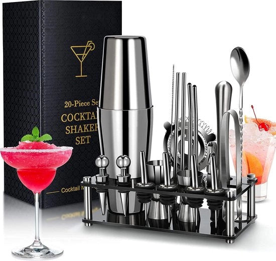 Set di Cocktail per Bar - Kit di Bartending Professionale - Set di 20 Cocktail Preparazioni