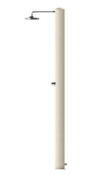 Doccia Solare da Giardino 28 L Soffione Eco Rain e Miscelatore Temporizzato Tevere TB Bianco Perla