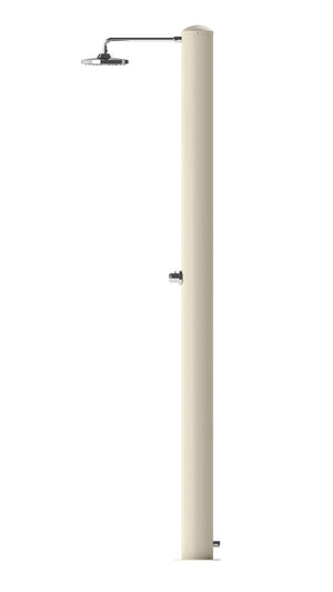 Doccia Solare da Giardino 28 L Soffione Eco Rain e Miscelatore Temporizzato Tevere TB Bianco Perla