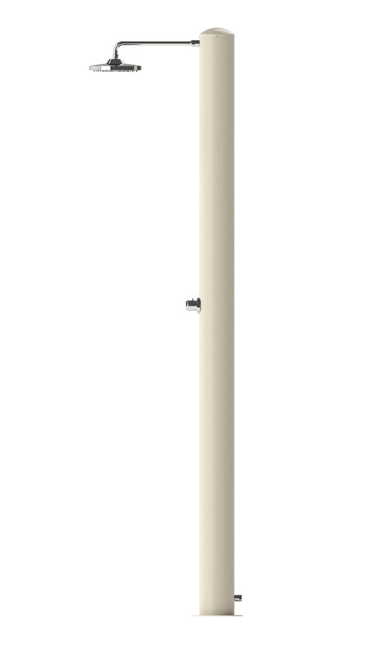 Doccia Solare da Giardino 28 L Soffione Eco Rain e Miscelatore Temporizzato Tevere TB Bianco Perla