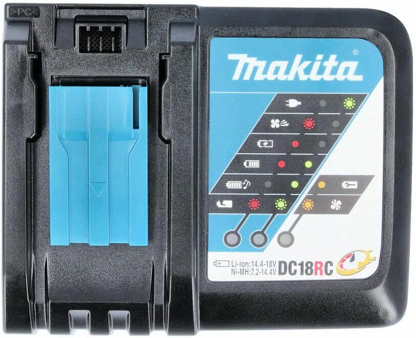 Makita DC18RC Caricabatteria caricatore rapido Li-ion 7,2V - 18V originale