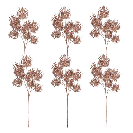 Rametto Natalizio per Decorazioni Composizioni Fiori di Natale 6 Pz Colore: Marrone