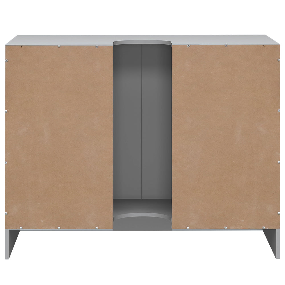 Mobile Sottolavabo da Bagno Linea Pietra Copricolonna con 2Ante Mobiletto Lavabo