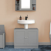 Mobile Sottolavabo da Bagno Linea Pietra Copricolonna con 2Ante Mobiletto Lavabo