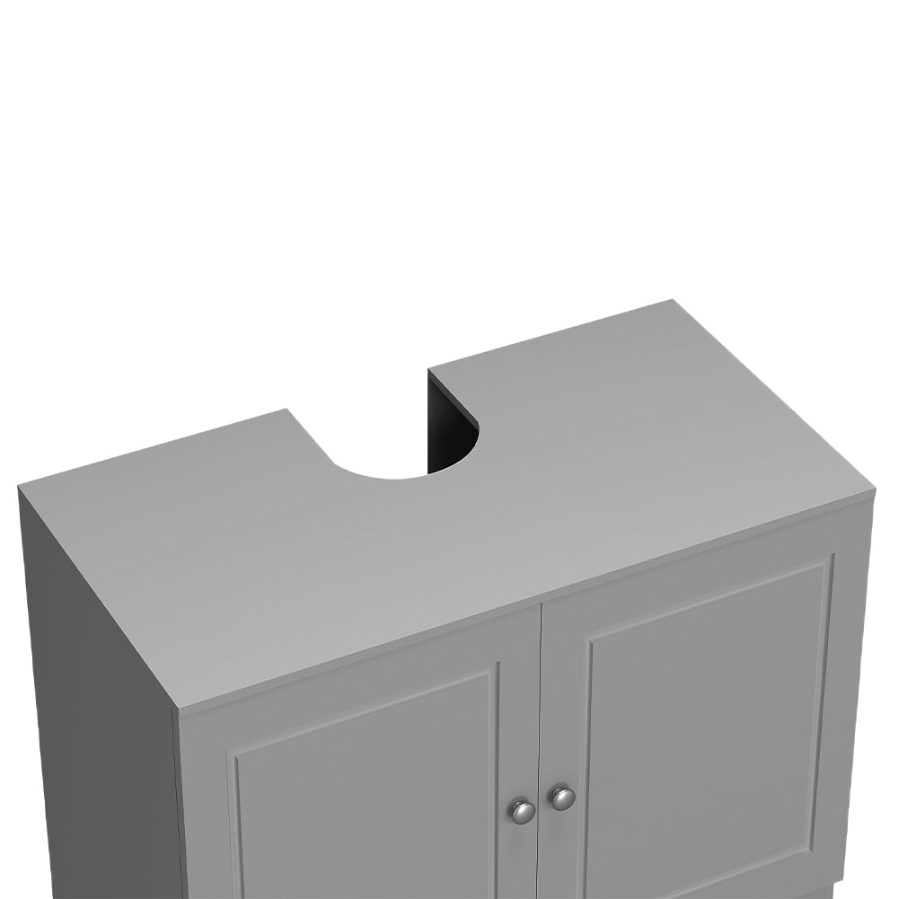 Mobile Sottolavabo da Bagno Linea Pietra Copricolonna con 2Ante Mobiletto Lavabo