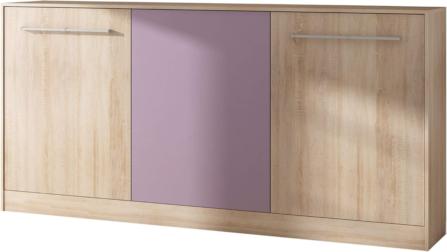 Mobile con Letto Pieghevole Integrato Roger cm 212x40x113h rovere viola