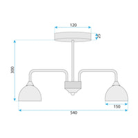 Lampada G084-3c Black Grey