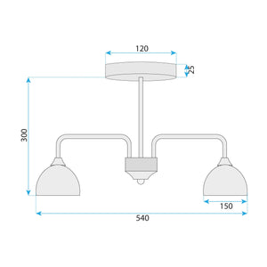 Lampada G084-3c Black Grey