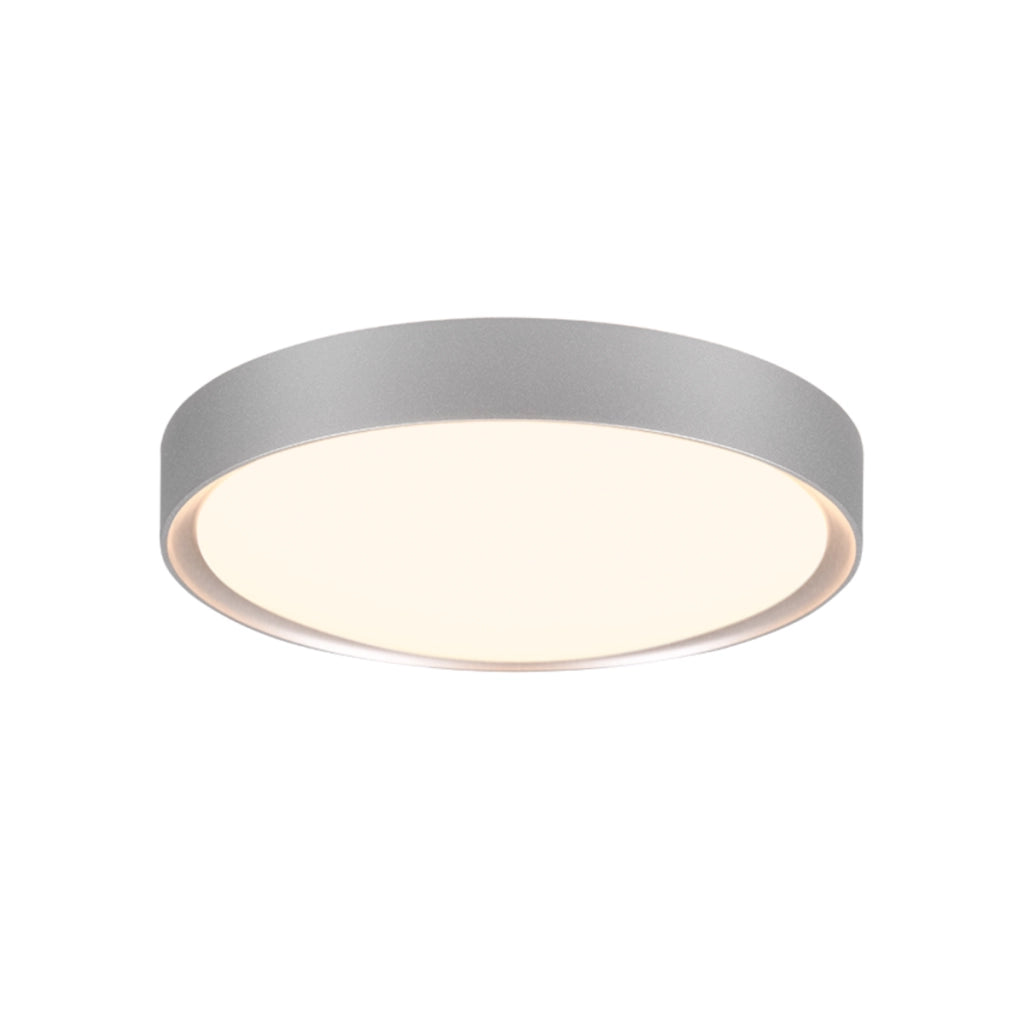 Plafoniera bagno LED Trio Clarimo argento 33cm IP44