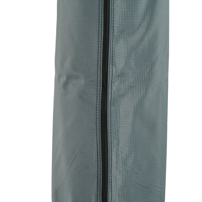 Copertura per Ombrellone Impermeabile con Cerniera e Laccio Grigio