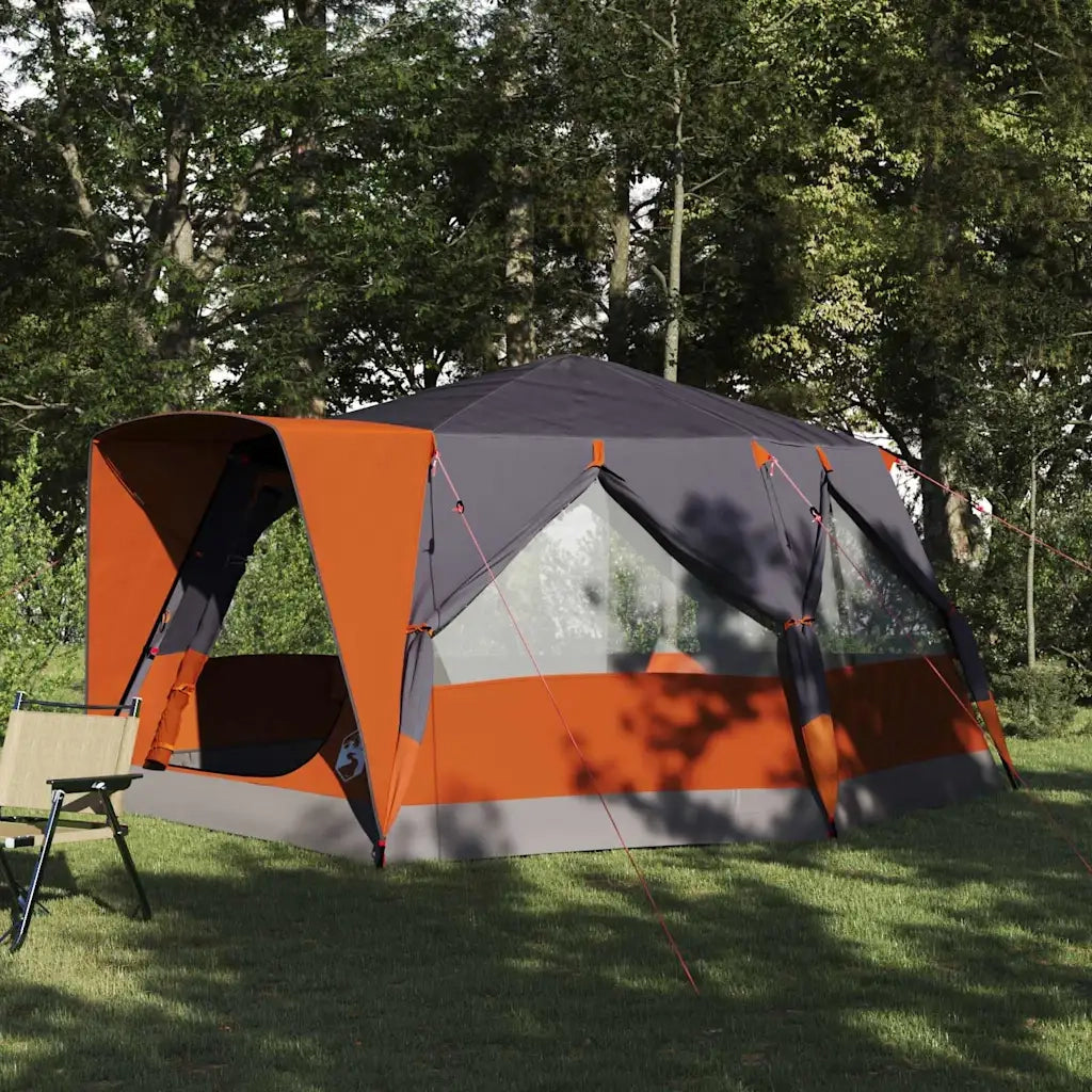 Tenda Cabina 7-Persone Grigio e arancione 400 x 350 x 212 cm 42004028