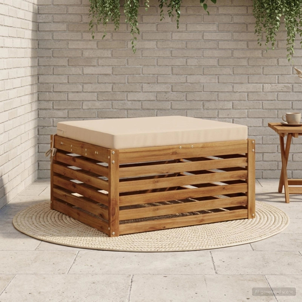 Cuscino per Sedia in Unico Pezzo SOEST 100% Poliestere Crema 944897