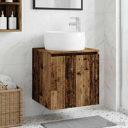 Mobile Lavabo da Parete Legno antico 49,5 x 44,5 x 66 cm 890460