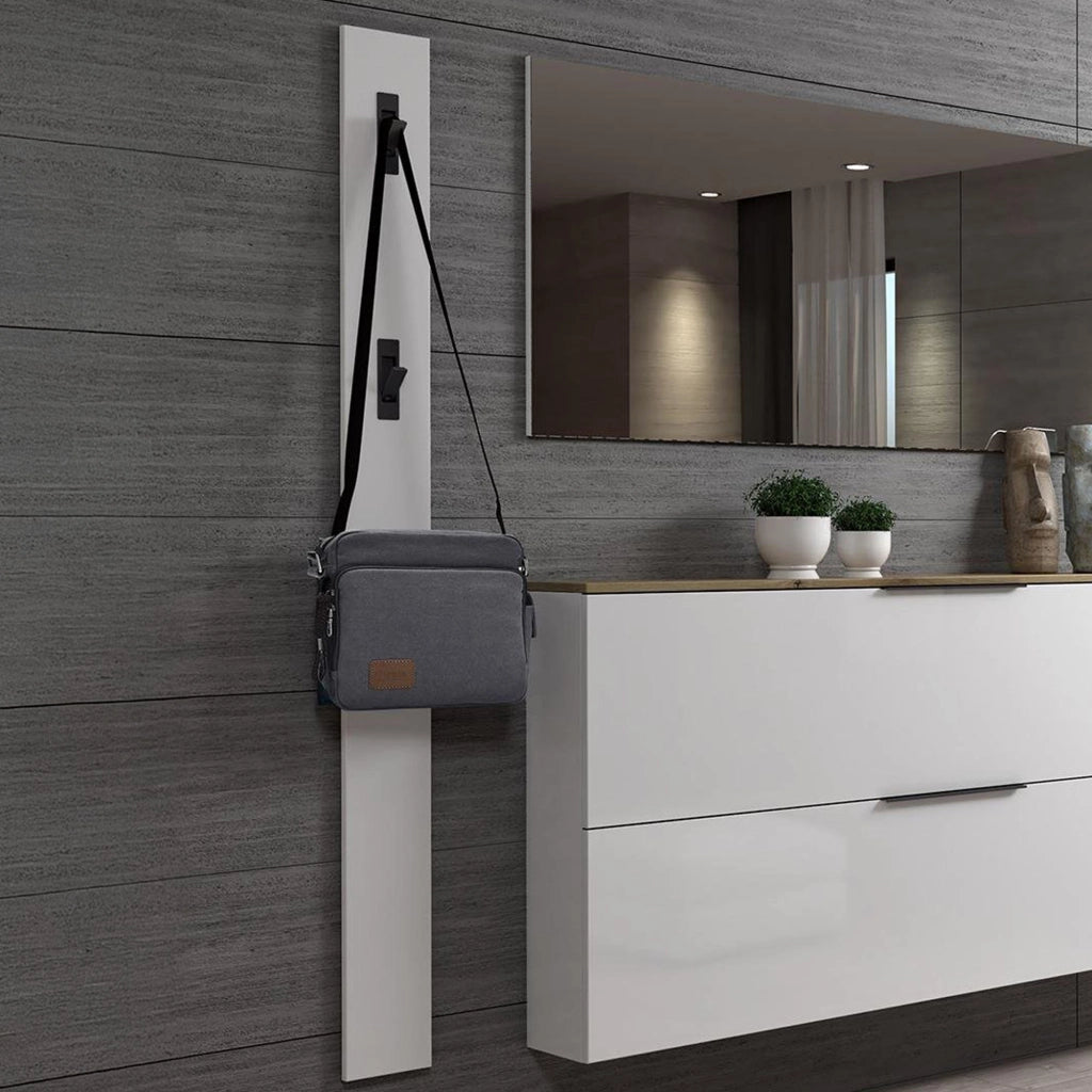 Ascrea, Appendiabiti 3 Ganci Made in Italy, 170h cm Bianco Lucido