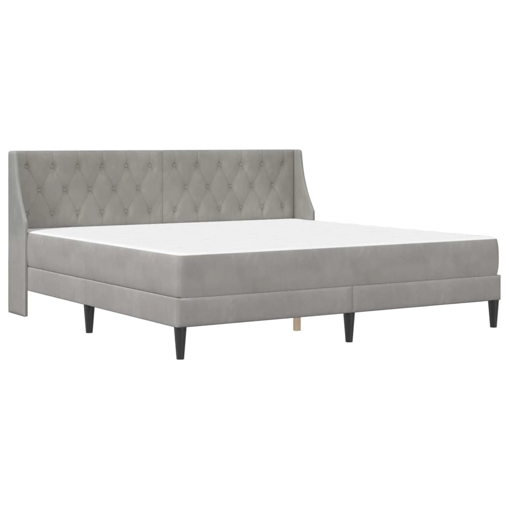 Struttura letto con materasso Grigio chiaro 180 x 200 cm 3415241