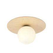 Plafoniera Emibig Kenzo legno chiaro bianco E14 40cm