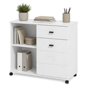 Madia Majuli, Credenza 2 Ripiani, 77x35x72h cm Bianco