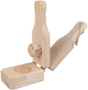 Tostonera in legno - Strumento per pressare - Riciclabile - Per banane fritte - Per platani ripieni - Cordoncino da appendere - Progetto sostenibile - Strumento per pressare platani