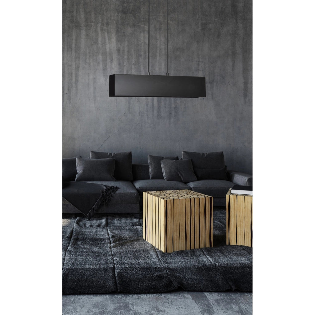 Lampada a sospensione Gentor in acciaio verniciato nero