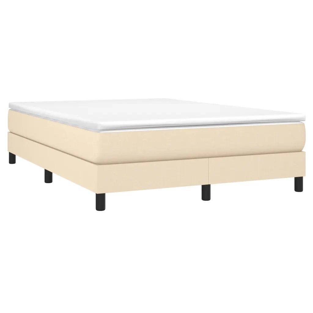 Giroletto a Molle con Materasso Crema 160x200 cm in Tessuto 3144090