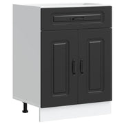 Base da Cucina-Mobile da cucina Kalmar Nero in Legno Multistrato 521219