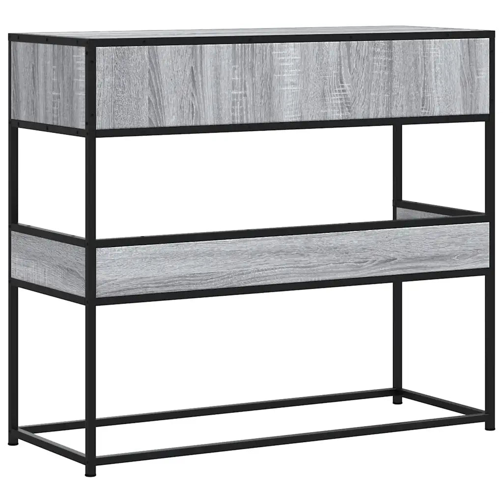 vidaXL Tavolo Consolle Rovere Sonoma 90x35x80 cm in Legno Multistrato